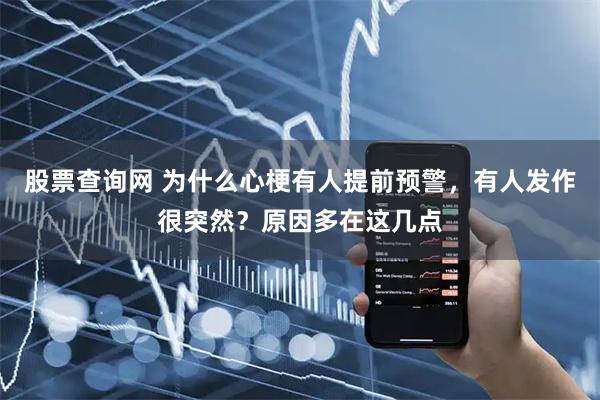股票查询网 为什么心梗有人提前预警，有人发作很突然？原因多在这几点